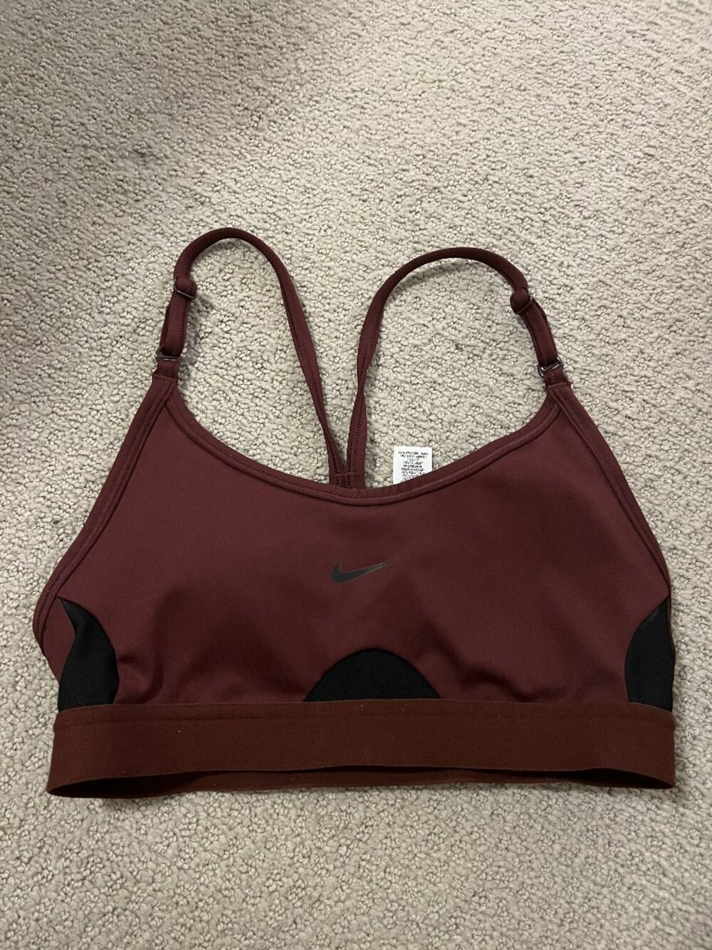 Nike Women's Maroon Racerback Sports Bra